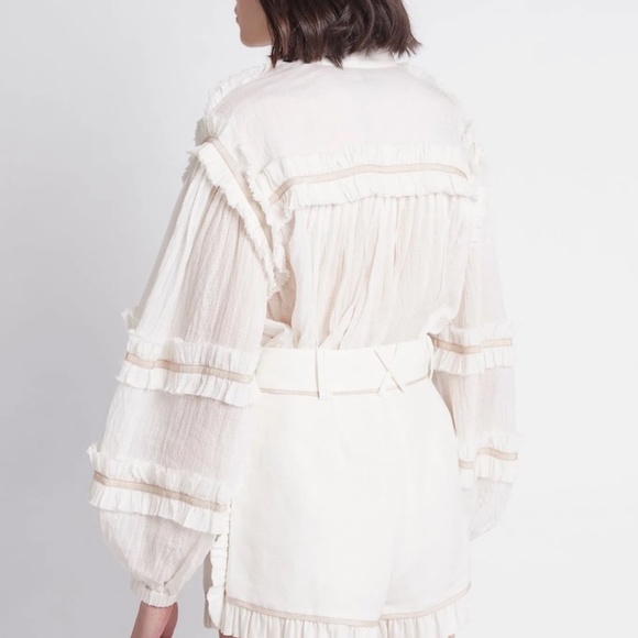 Aje White Harvest Blouse AU8=S - Picture 3 of 11